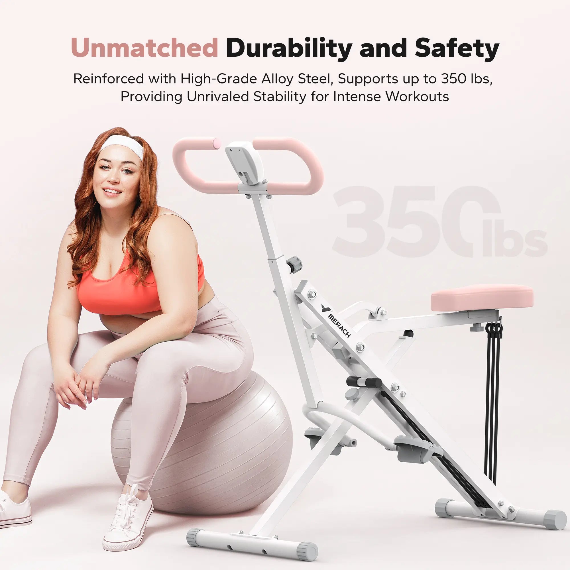 Adjustable Resistance Squat Machine for Women (Black Gray)
